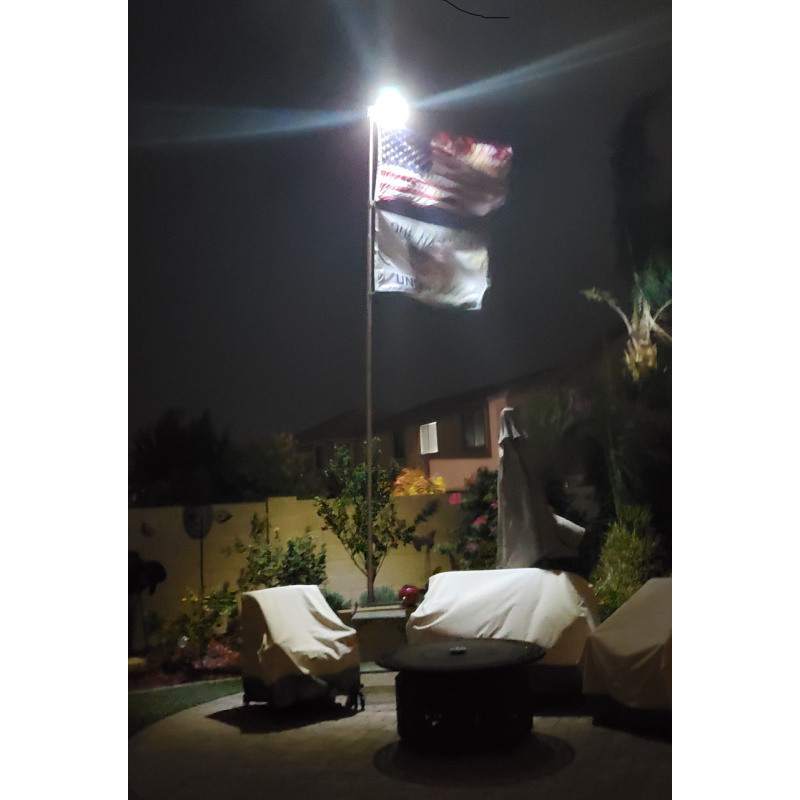 Flagpole Solar LED Light look