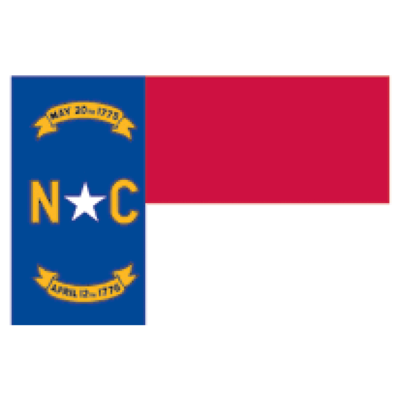 North Carolina State Flag 3x5 Poly-Max - The Patriot Flag Company